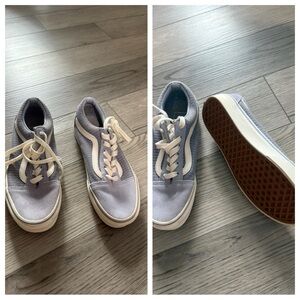 Vans periwinkle and White Sneakers